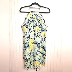 Crown & Ivy Cayo Coco Tropical Dress With Geckco Size 12